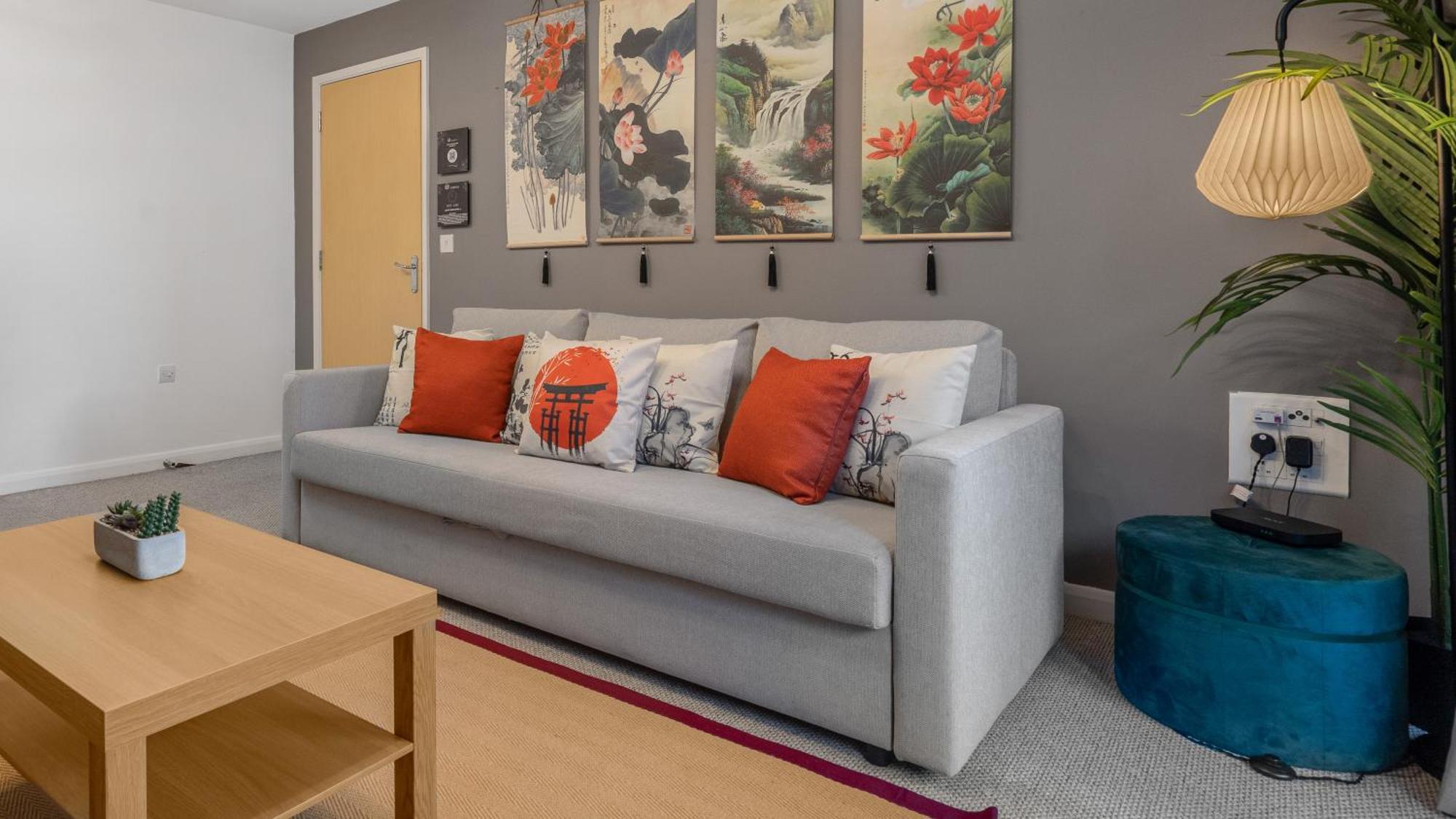 Japanese Suite 2Bed 2Bath, Free Park, Netfix, 75 Inch Tv, Games - City Centre- Maihom Birmingham Eksteriør bilde