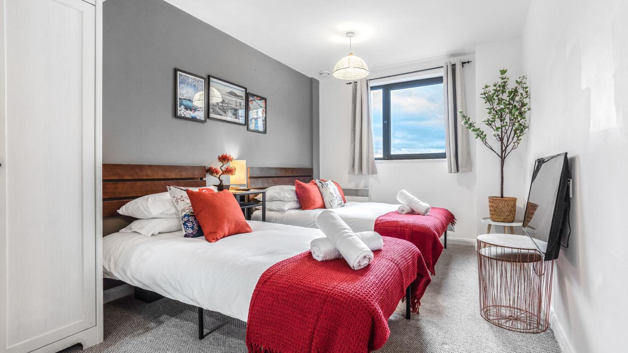 Japanese Suite 2Bed 2Bath, Free Park, Netfix, 75 Inch Tv, Games - City Centre- Maihom Birmingham Eksteriør bilde