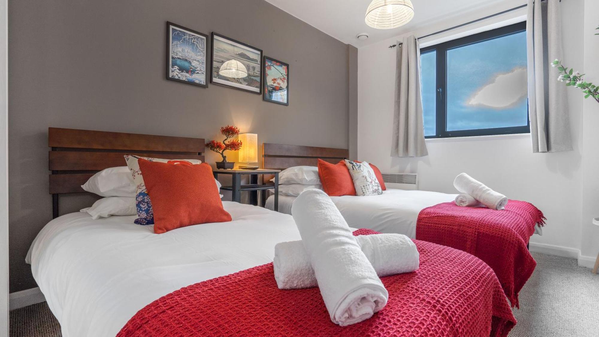 Japanese Suite 2Bed 2Bath, Free Park, Netfix, 75 Inch Tv, Games - City Centre- Maihom Birmingham Eksteriør bilde